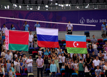 Azərbaycan idmançısı İlya Qrişunin bürünc medal qazanıb. Bakı, Azərbaycan, 21 iyun 2015